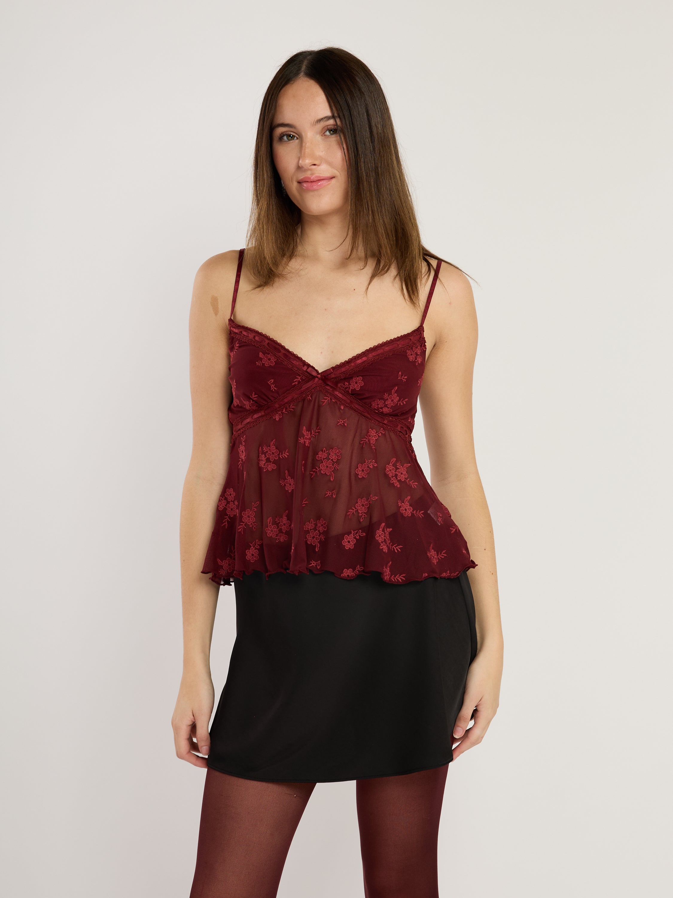 Lauriel Mesh Camisole Top