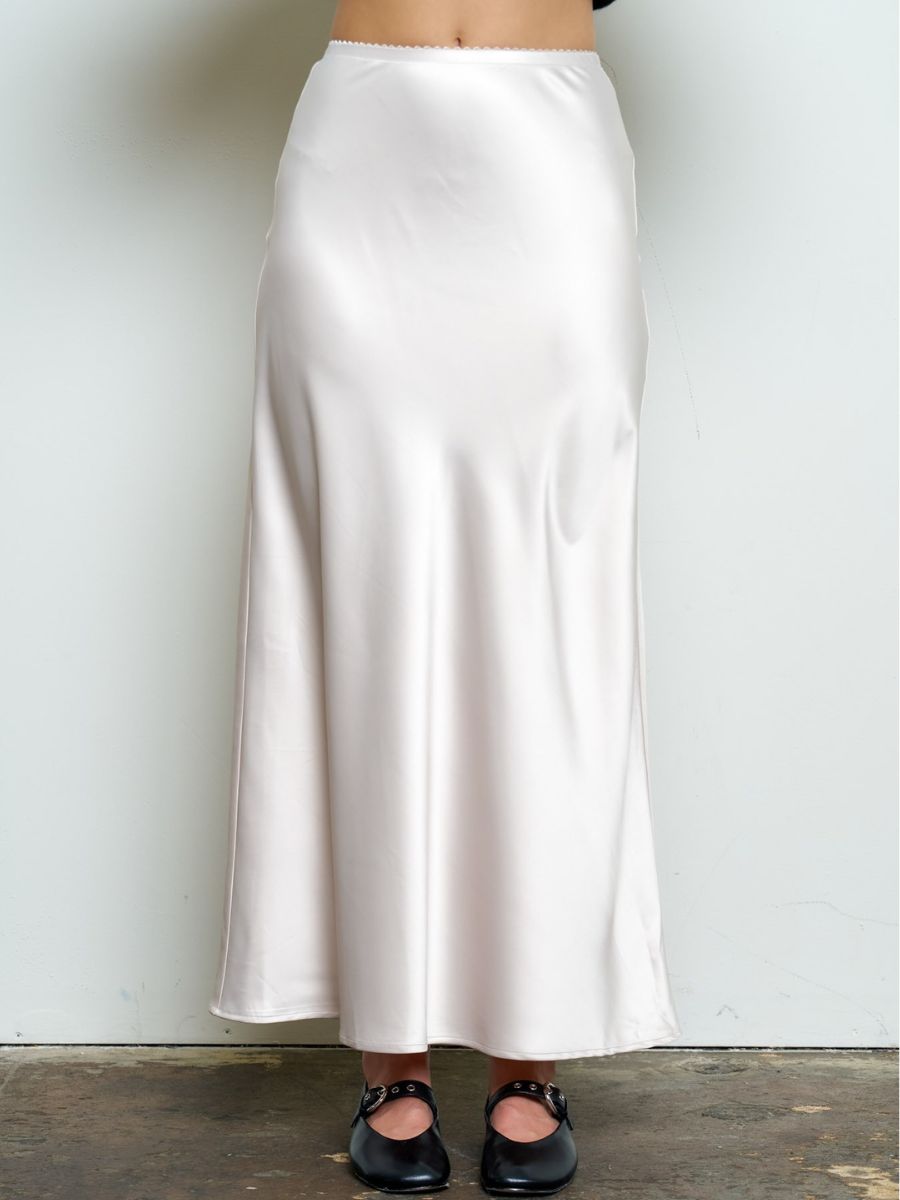 Soleil Maxi Satin Skirt
