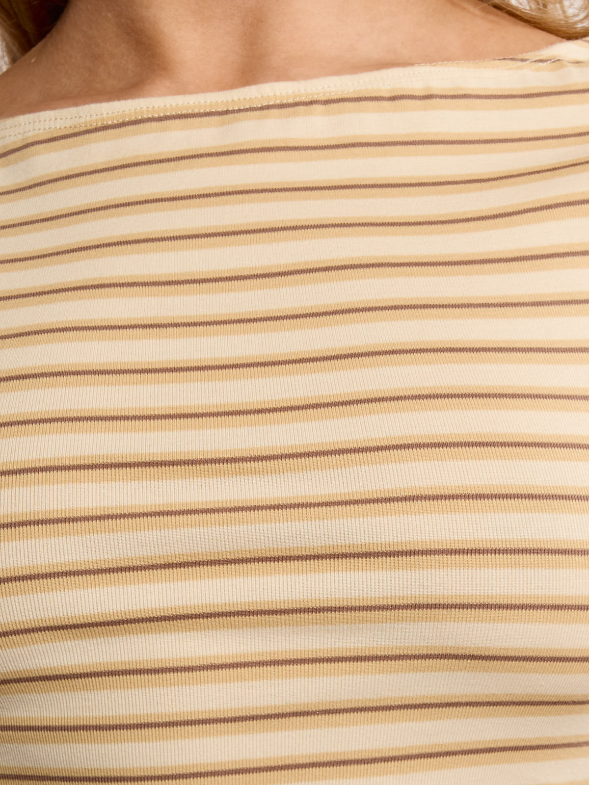 Capri Striped Sleeveless Knit Top
