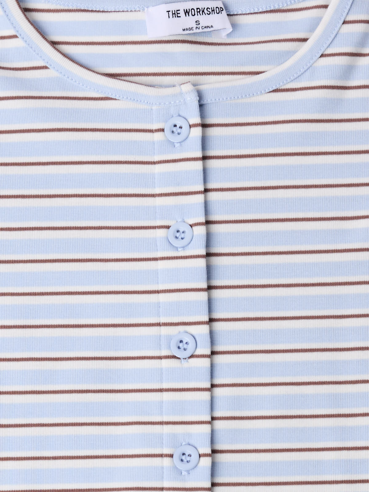Summer Stripe Short Sleeve Button Down Top