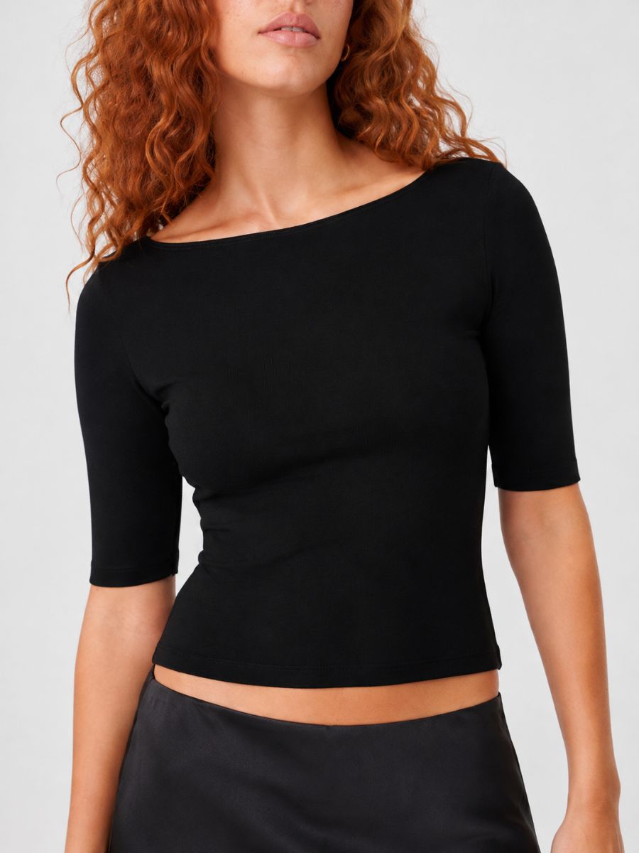 Form 3/4 Boatneck Knit Top