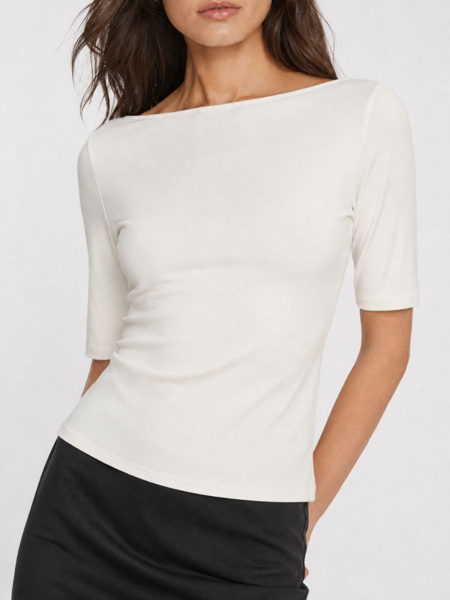 Form 3/4 Boatneck Knit Top