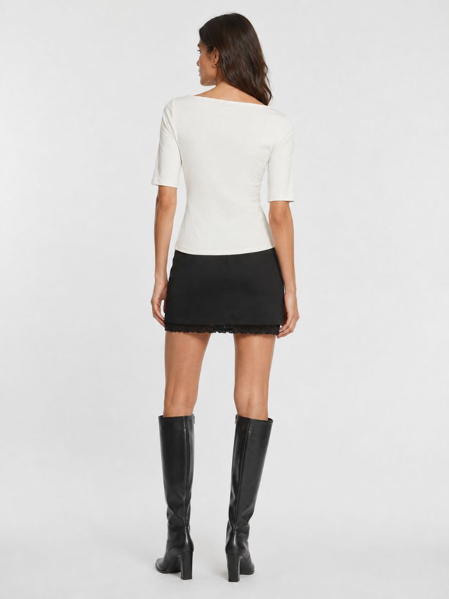 Form 3/4 Boatneck Knit Top