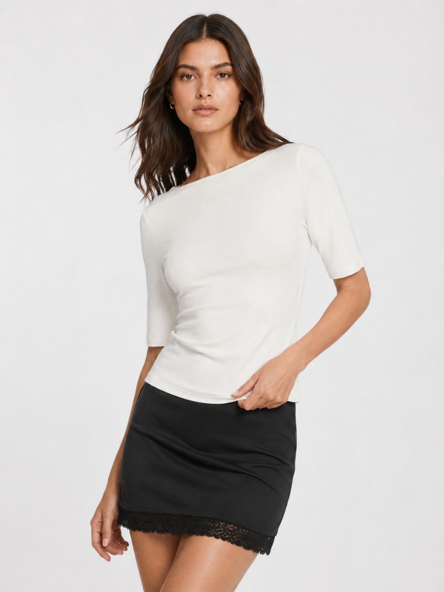 Form 3/4 Boatneck Knit Top