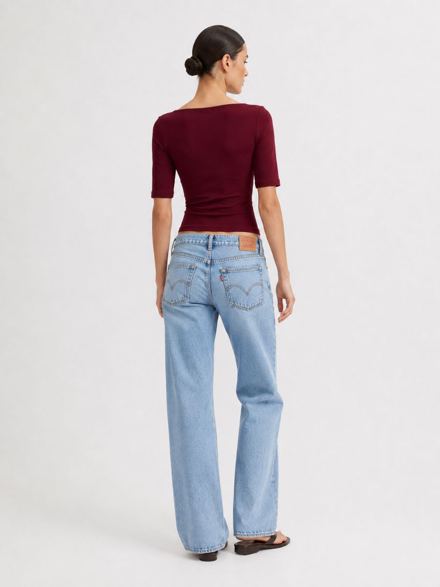 Form 3/4 Boatneck Knit Top