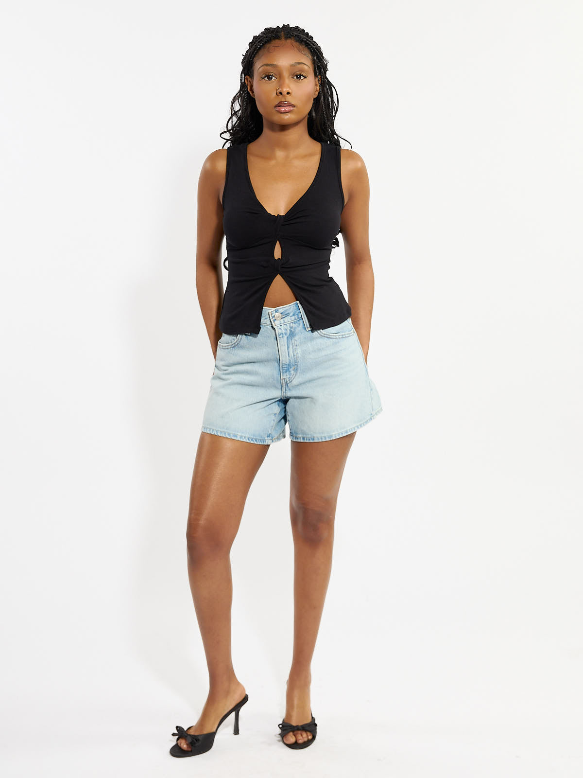 Reform Open Twist Sleeveless Top