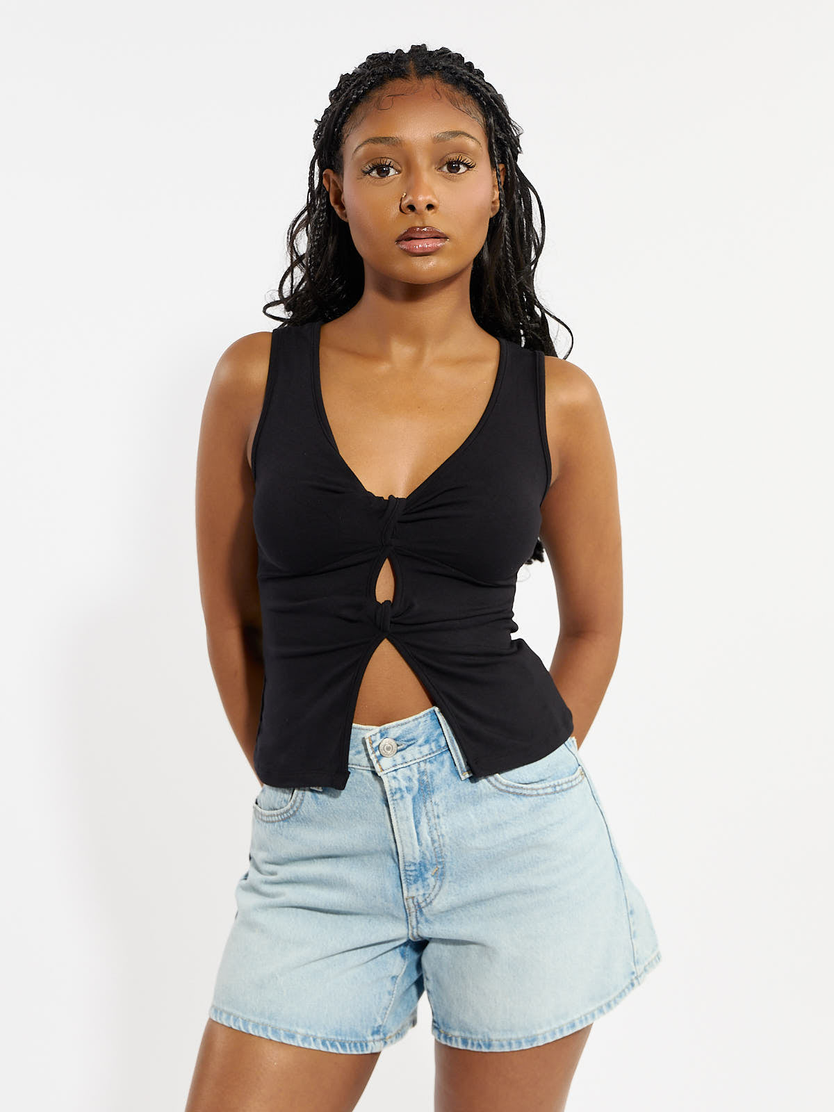 Reform Open Twist Sleeveless Top