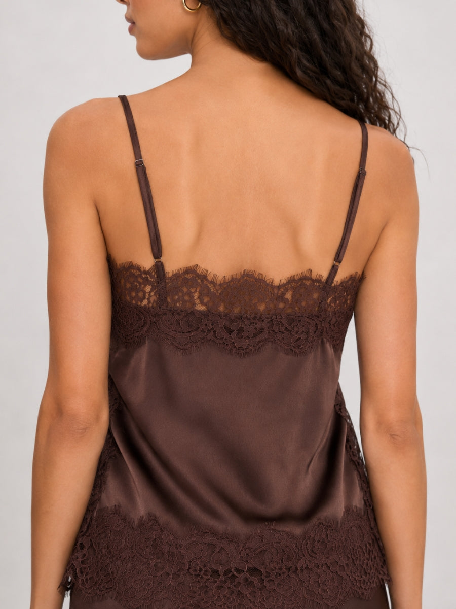 Emma Satin Lace Cami Top – envy+grace