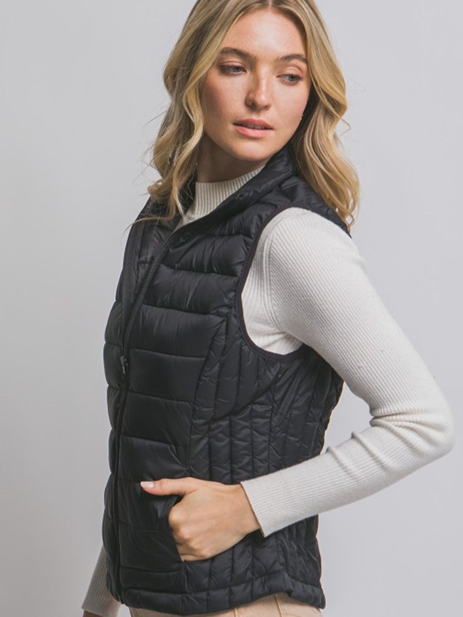 Piped Puff Vest