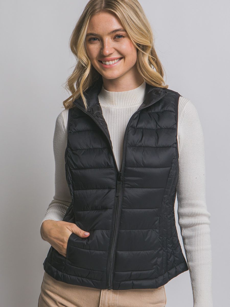 Piped Puff Vest