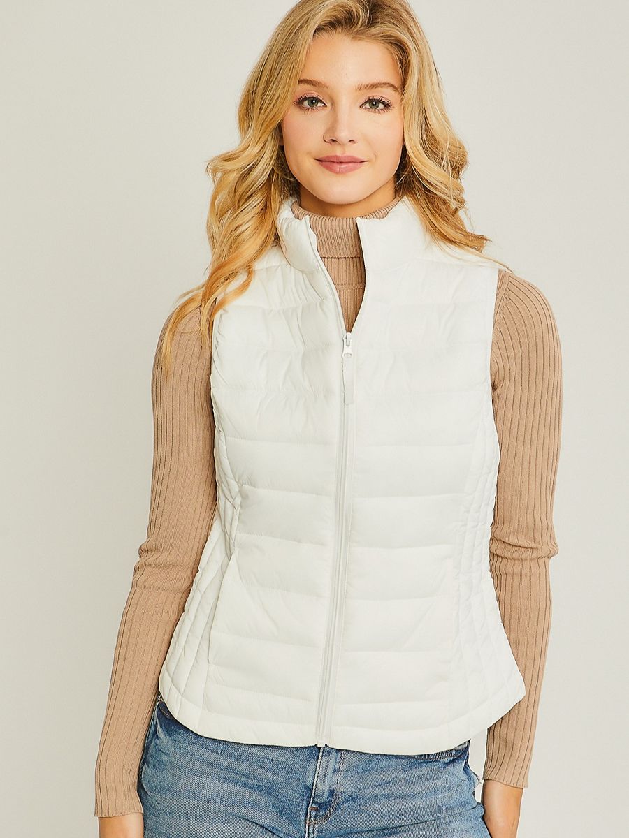 Piped Puff Vest