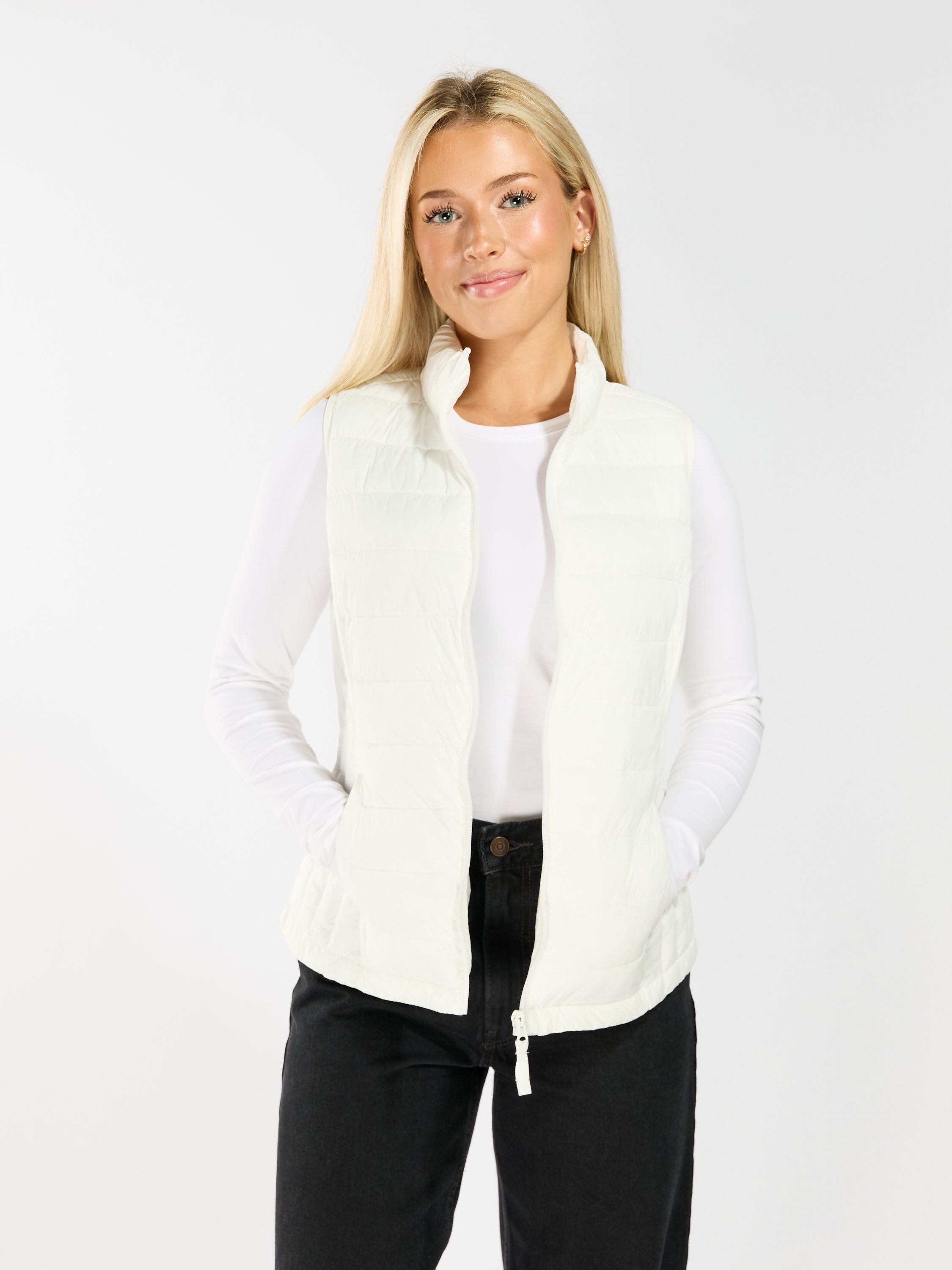 Piped Puff Vest