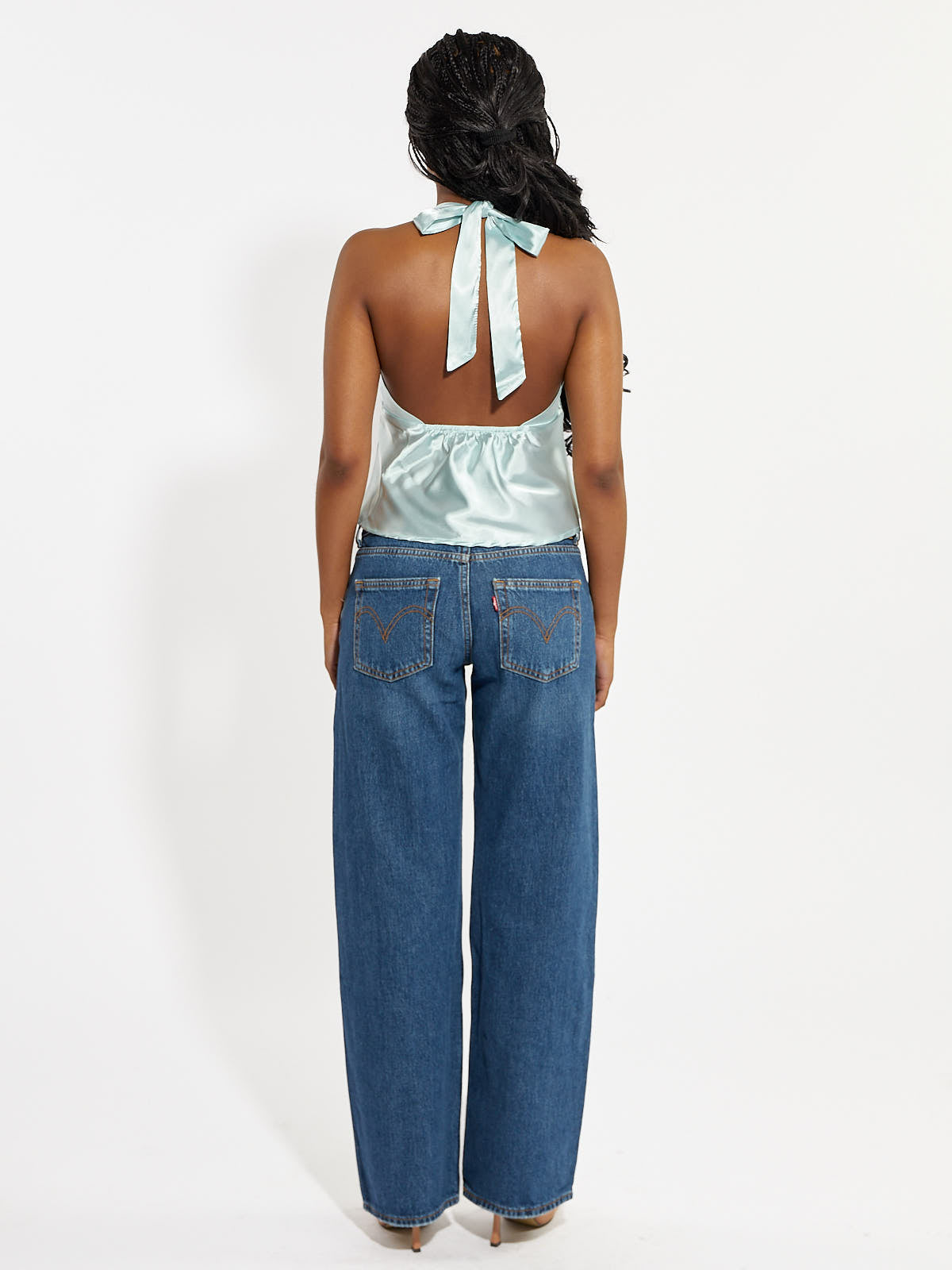 Valencia Satin Halter Cami Top