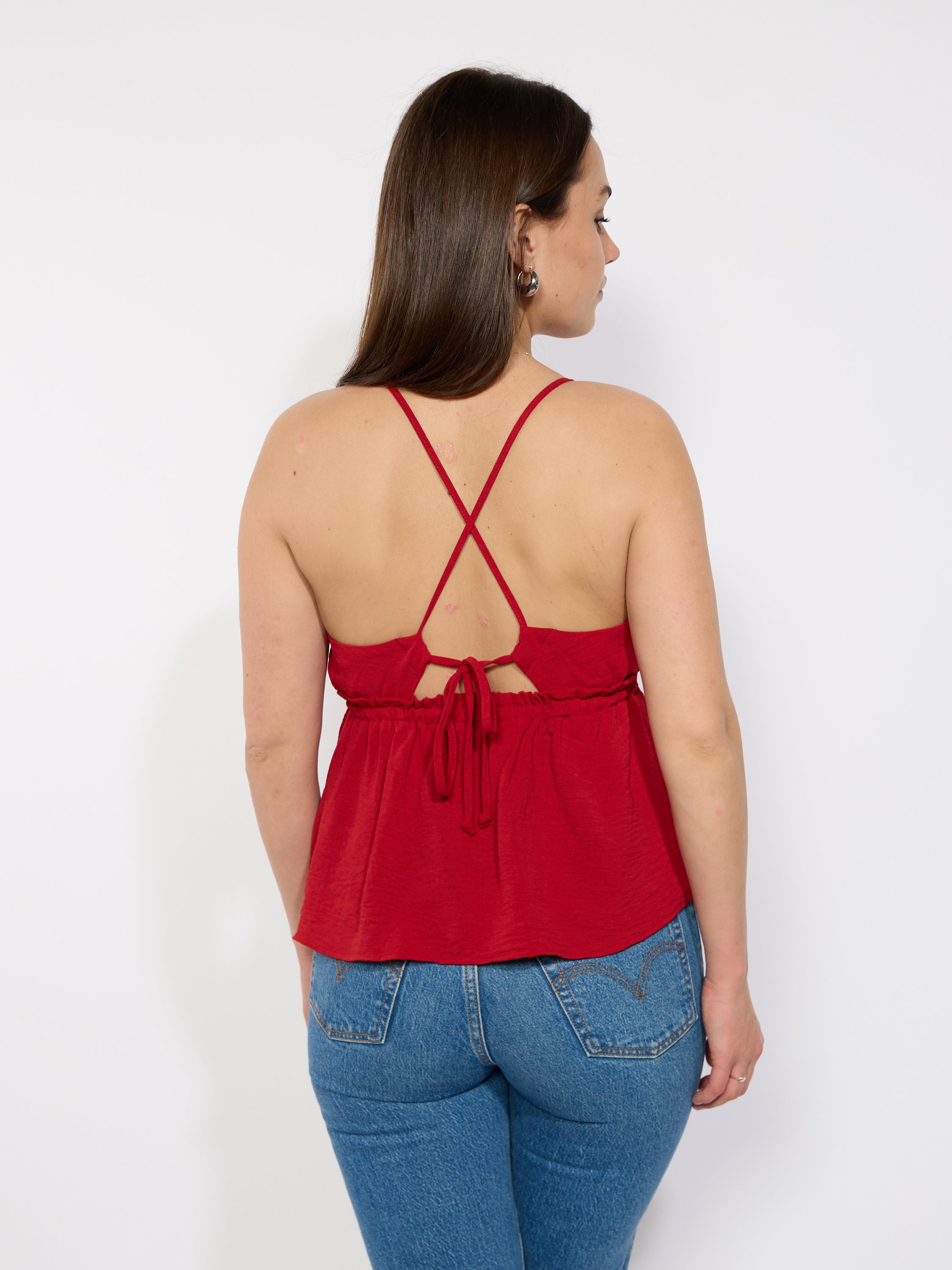 Peplum V-Neck Blouse