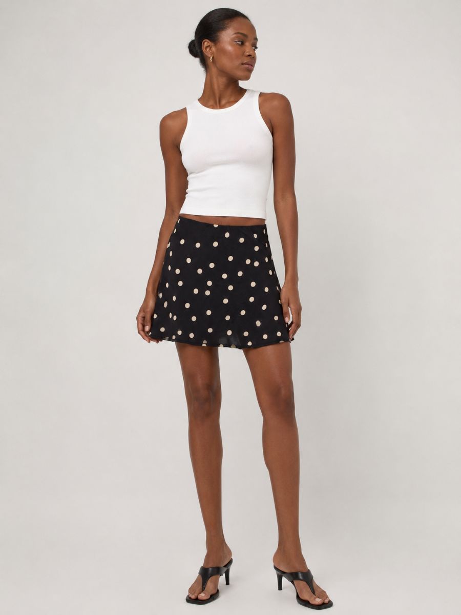 Polly Polka Dot Mini Skirt