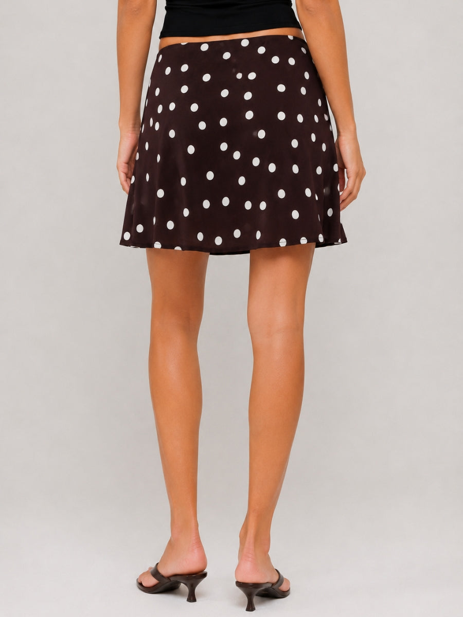 Polly Polka Dot Mini Skirt